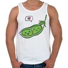 PRINTFASHION Szerelmes borsók - Férfi atléta - Fehér