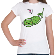 PRINTFASHION Szerelmes borsók - Női póló - Fehér női póló