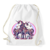 PRINTFASHION Szerelmes egyszarvú pár - Sportzsák, Tornazsák - Fehér