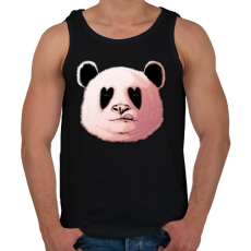 PRINTFASHION Szerelmes panda - Férfi atléta - Fekete