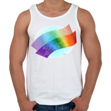 PRINTFASHION Szerelmes szivek2 - Férfi atléta - Fehér atléta, trikó