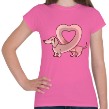 PRINTFASHION szerelmes tacsi - Női póló - Rózsaszín női póló