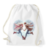 PRINTFASHION Szerelmespár télen - Sportzsák, Tornazsák - Fehér