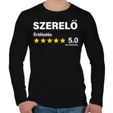 PRINTFASHION Szerelő Értékelés ***** 5.0 (69 értékelés) - Férfi hosszú ujjú póló - Fekete férfi póló
