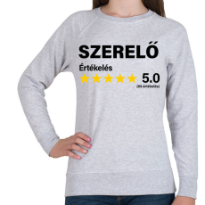 PRINTFASHION Szerelő Értékelés ***** 5.0 (69 értékelés) - Női pulóver - Sport szürke