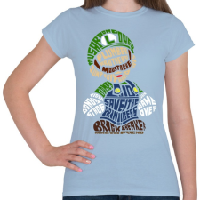 PRINTFASHION Szerelő - Női póló - Világoskék női póló