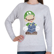 PRINTFASHION Szerelő - Női pulóver - Sport szürke női pulóver, kardigán