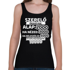 PRINTFASHION Szerelő óradíjak - Női atléta - Fekete