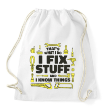 PRINTFASHION Szerelő - Sportzsák, Tornazsák - Fehér tornazsák