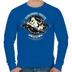 PRINTFASHION Szerelő szolgálatban - Férfi pulóver - Királykék