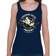 PRINTFASHION Szerelő szolgálatban - Női atléta - Sötétkék női trikó