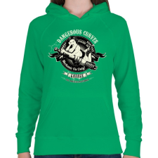 PRINTFASHION Szerelő szolgálatban - Női kapucnis pulóver - Zöld női pulóver, kardigán