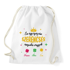 PRINTFASHION Szerencsés anyuka - Sportzsák, Tornazsák - Fehér tornazsák