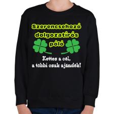 PRINTFASHION Szerencsés dolgozat - Gyerek pulóver - Fekete gyerek pulóver, kardigán