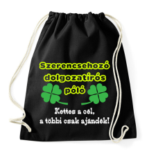 PRINTFASHION Szerencsés dolgozat - Sportzsák, Tornazsák - Fekete tornazsák