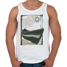 PRINTFASHION Szerencsétlen nap - Férfi atléta - Fehér atléta, trikó