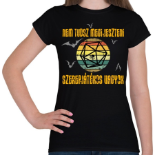 PRINTFASHION Szerepjátékos Halloween póló - Női póló - Fekete női póló