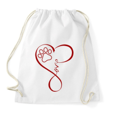 PRINTFASHION Szeresd az állatokat - Sportzsák, Tornazsák - Fehér tornazsák