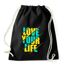 PRINTFASHION Szeresd az életed - Sportzsák, Tornazsák - Fekete tornazsák