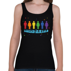 PRINTFASHION Szeresd önmagad - Női atléta - Fekete