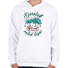 PRINTFASHION Szeretek veled lógni - Gyerek kapucnis pulóver - Fehér gyerek pulóver, kardigán