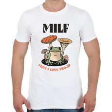 PRINTFASHION Szeretem a békákat - Férfi póló - Fehér