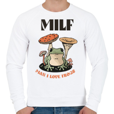 PRINTFASHION Szeretem a békákat - Férfi pulóver - Fehér férfi pulóver, kardigán