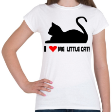PRINTFASHION szeretem a macskám - Női póló - Fehér