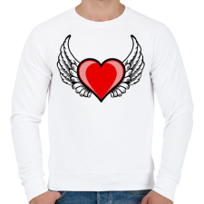 PRINTFASHION Szeretet  - Férfi pulóver - Fehér férfi pulóver, kardigán