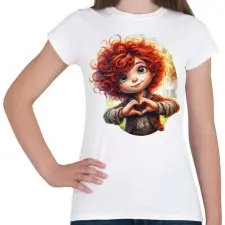 PRINTFASHION Szeretlek ám... - Női póló - Fehér női póló