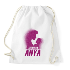 PRINTFASHION Szeretlek anya - Sportzsák, Tornazsák - Fehér tornazsák