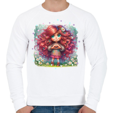 PRINTFASHION Szeretlek - Férfi pulóver - Fehér férfi pulóver, kardigán