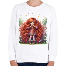 PRINTFASHION Szeretlek - Gyerek pulóver - Fehér gyerek pulóver, kardigán