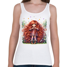 PRINTFASHION Szeretlek - Női atléta - Fehér női trikó