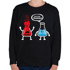 PRINTFASHION Szerintem túlreagálod! - Gyerek pulóver - Fekete gyerek pulóver, kardigán