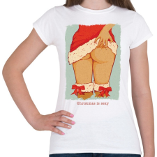 PRINTFASHION Szexi Karácsony - Női póló - Fehér női póló