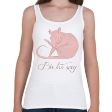 PRINTFASHION Szexi patkány - Női atléta - Fehér női trikó