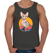 PRINTFASHION Szfinx  - Férfi atléta - Sötétszürke atléta, trikó