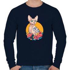 PRINTFASHION Szfinx  - Férfi pulóver - Sötétkék