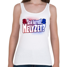 PRINTFASHION Szia bátyus! Helyzet? - Női atléta - Fehér női trikó