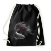 PRINTFASHION Sziámi harcoshal portré - Sportzsák, Tornazsák - Fekete