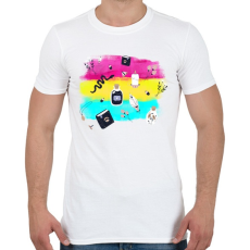 PRINTFASHION Szimbólumok - Férfi póló - Fehér