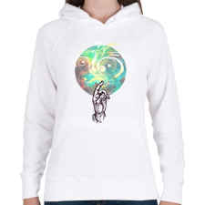 PRINTFASHION színek - Női kapucnis pulóver - Fehér női pulóver, kardigán