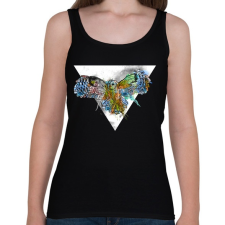 PRINTFASHION Színes bagoly - Női atléta - Fekete női trikó