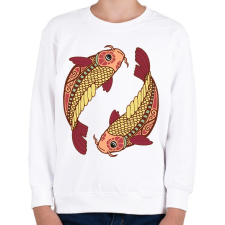 PRINTFASHION Színes Halak horoszkóp - Gyerek pulóver - Fehér gyerek pulóver, kardigán