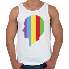 PRINTFASHION Színesben - Férfi atléta - Fehér atléta, trikó