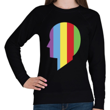 PRINTFASHION Színesben - Női pulóver - Fekete női pulóver, kardigán