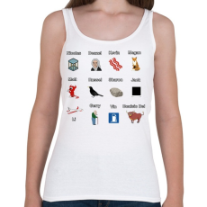 PRINTFASHION Szinészek - Női atléta - Fehér