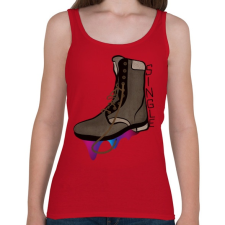 PRINTFASHION Szingli - Női atléta - Cseresznyepiros női trikó