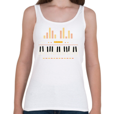 PRINTFASHION Szintetizátor - Női atléta - Fehér